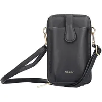 Rieker Damen H1520 Umhängetasche, Schwarz