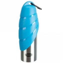 Trixie Edelstahl-Flasche mit Trinknapf - 750 ml