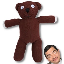 Mr Bean Plüschfigur Teddybär Teddy Stofftier Cartoon Geschenk Film Fernsehen braun