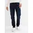 bonprix Cargojeans "Slim Fit Cargo-Stretch-Jeans, Straight", Herren, Gr. 50, N-Gr, blau (dunkelblau denim), Obermaterial: 98% Baumwolle, 2% Elasthan, slim fit, Jeans, Slim Fit, aus Baumwolle und Elasthan, mit gewaschener Optik
