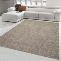 Teppich-Traum Flauschiger Shaggy Teppich | pflegeleicht & strapazierfähig | in beige, Größe 120x170 cm