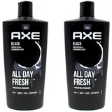 Axe 3-in-1 Duschgel & Shampoo Black XL für langanhaltende Frische und Duft dermatologisch getestet 700 ml 1 Stück