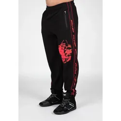 Buffalo Alte Schule Workout Hose - Schwarz/Rot - L/XL L