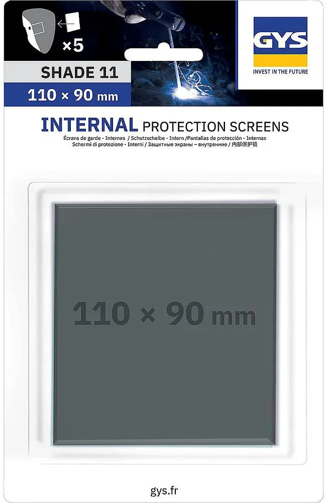 5 Innenscheiben Gys (110x90 mm) - TECHNO 11 & 9-13 & MASTER 11 & FLIP-FLAP