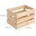 Relaxdays Holzkiste 40 x 25 x 30 cm 3-tlg. braun