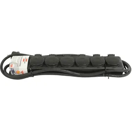 Brennenstuhl Steckdosenverteiler IP44 6-fach schwarz 2m H07RN-F 3G1,5
