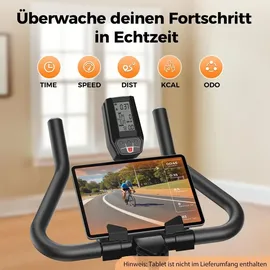 YoSuDa Heimtrainer Fahrrad schwarz