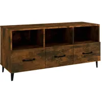 Furnicato TV-Schrank Räuchereiche 102x35x50 cm Holzwerkstoff