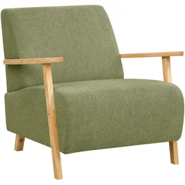 Beliani Sessel LESJA Stoff 78 x 113 x 93 cm Grün