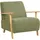Beliani Sessel LESJA Stoff 78 x 113 x 93 cm Grün