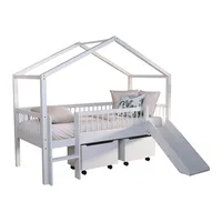 58 aufm Kessel Hausbett Keeley 90 x 200 cm Buche massiv lackiert weiß