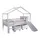58 aufm Kessel Hausbett Keeley 90 x 200 cm Buche massiv lackiert weiß