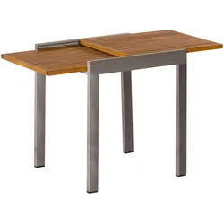 Gartentisch, BxTxH: 65-130x65x75 cm, graphit/natur + graphit + natur, , 53810636-0 H/T: 75 cm x 65 cm