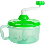 Aougo - Hochwertiger Fleischwolf, multifunktional, für die Küche, manuelle Küchenmaschine, Fleischwolf, Gemüsehacker, Schredder, Schneider