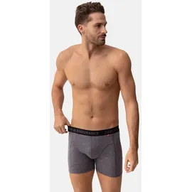Danish Endurance Merino Trunks grau / orange / schwarz L 2er Pack