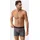 Danish Endurance Merino Trunks grau / orange / schwarz L 2er Pack