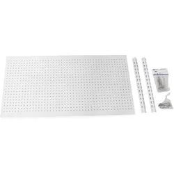 SimonRack Panelclick 1200x400 Weiß + 14 Haken + 3 zubehör -Werkzeugpanel