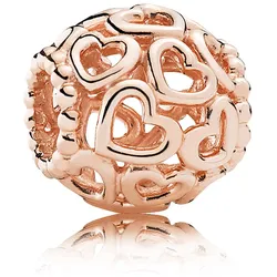 Pandora 780964 Charm Herzstrudel Rosé