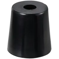 TRU Components TC-11654340 Gerätefuß verschraubbar, rund Schwarz (B x