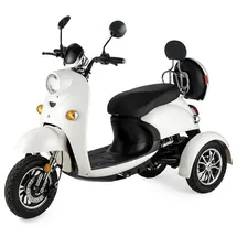 VELECO Elektromobil ZT63 Retro-Stil 650 W 12 km/h weiß