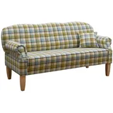 MASSIVMOEBEL24.DE Küchensofa 188x78x97 hell kariert EDINBURGH