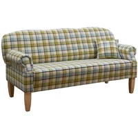 MASSIVMOEBEL24.DE Küchensofa 188x78x97 hell kariert EDINBURGH