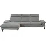 Hukla Eckcouch Polyester L-Form 3-Sitzer Grau