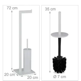 Relaxdays WC Garnitur, in Weiß