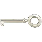 Hettich Schlüssel Typ 844565 mit Bart,Schaft, Durchmesser 6,vernickelt