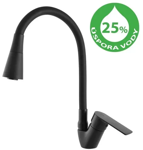 RAV SLEZÁK Vltava Küchenarmatur Schwarz VTE406.0/13CMAT