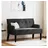 vidaXL Sitzbank Chesterfield Schwarz 112 x 65,5 x 75 cm