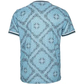 Karl Kani KM232-008-1 KK Varsity Paisley Mesh Tee Blau S