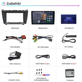 Awesafe 9 Zoll Autoradio 1+32GB