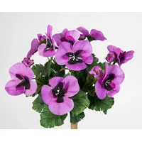 Seidenblumen Roß Stiefmütterchen 26cm lila PM Kunstpflanzen Kunstblumen künstliche