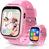 GPS Smartwatch Kinder, 4G Kinder Smartwatch mit GPS und Telefon, Wasserdicht Smart Watch Kinderuhr mit Anruffunktion Videoanruf SOS Voice Chat Wecker Schulmodus Jungen Mädchen Student Geschenk