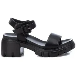 Refresh für Damen. 17151001-NEGRO Plateausandalen 171510 schwarz (38), 5 bis 8 cm, Schnalle, Lässig