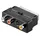 goobay Scart-Adapter 3x Cinch/S-Video 0 m Schwarz
