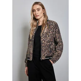 STREET ONE Damen, A212578 Blouson mit Leo-Muster, cub Brown, 44 - 44