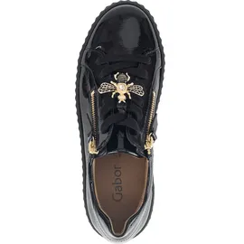 Gabor Sneaker Low Damen Schwarz/Gold 39