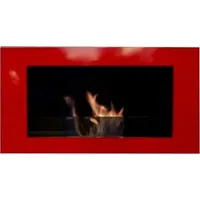 Ethanol und Gel Kamin Modell Roma Deluxe Royal Rot - Rot
