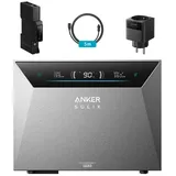 Anker Balkonkraftwerk Speicher Anker SOLIX Solarbank 4 E5000 Pro, 2500 W, LiFePO4, (Solarbank 4 E5000 Pro), mit smart meter gen2