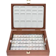 Schmincke Horadam Aquarell, Holzkasten, 50 x 1/2 Näpfchen