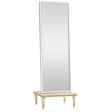 Spiegel Weiß Schlafzimmer Modern Stehspiegel Metall Elegantes Standspiegel Neu