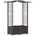 vidaXL Hochbeet mit Rankgitter und Dach 125 x 40 x 138 cm Braun
