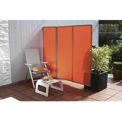FLORACORD Wind- und Sichtschutz, Aluminium/Polyester, LxH: 210 x 170 cm - rot