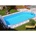 800 x 400 x 150 cm sandfarbene Poolfolie