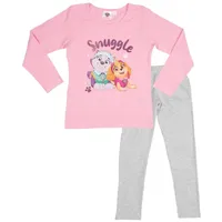Paw Patrol Schlafanzug - Snuggle Langarm in Grau/Rosa |