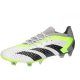 adidas Unisex Predator Accuracy.1 L Fg Football Shoes (Firm Ground), FTWR White/Core Black/Lucid Lemon, 40 EU
