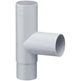 Inefa Abzweiger Fallrohr PVC 87 Grad DN 50/50 Grau Dachentwässerung