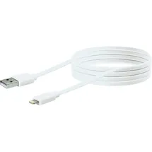 Schwaiger USB-A auf Lightning 2 m Weiß